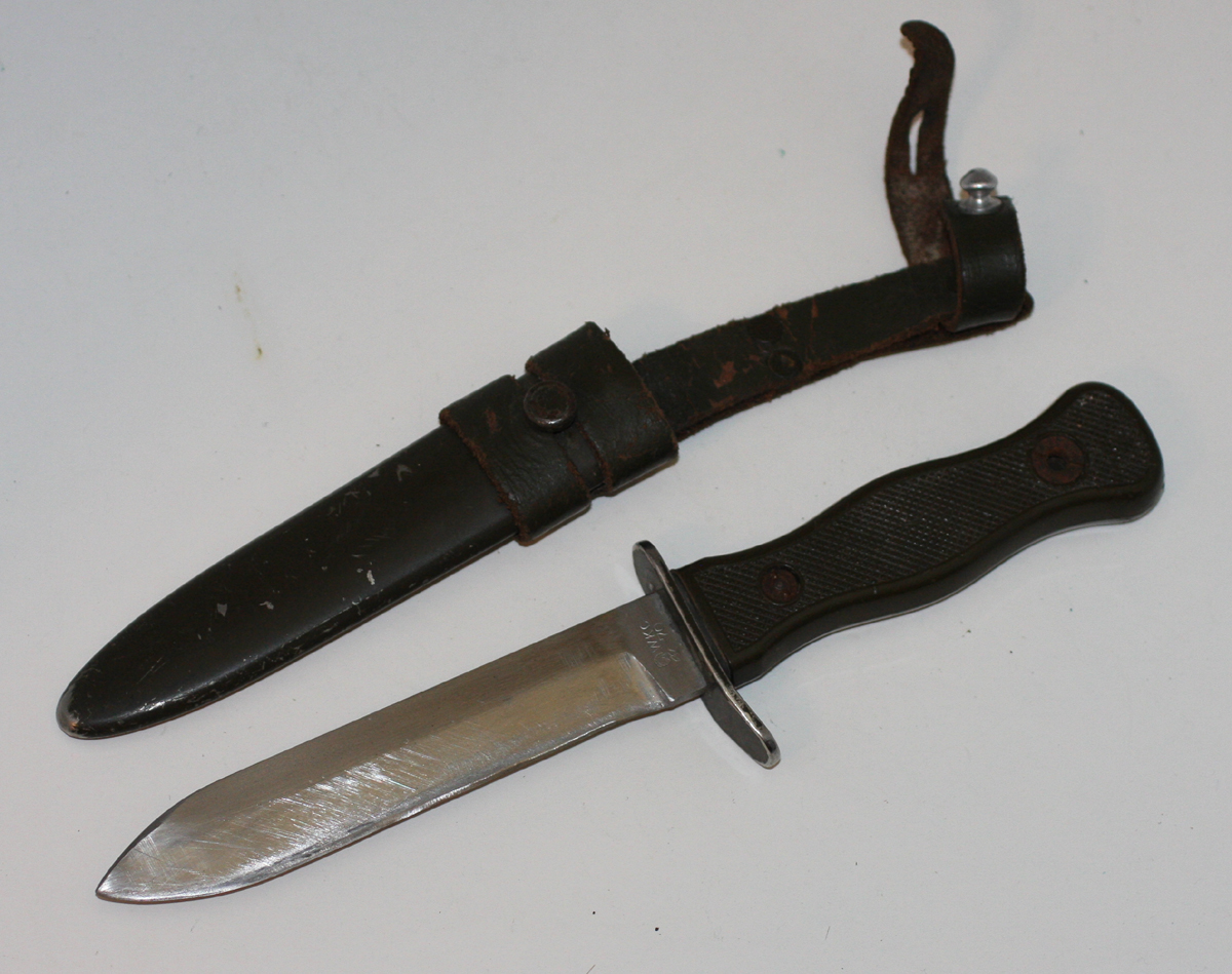 Vintage West German Army Bundeswehr Fighting Knife Blade Marked Wkc 70