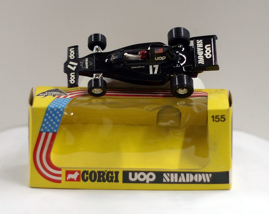 CORGI TOYS 155 SHADOW BLACK UOP FORMULA 1 RACING CAR JACKIE OLIVER MIB 